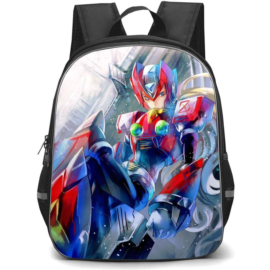 Mega Man Zero Backpack StudentPack - Zero Flying Pose Anime Illustration