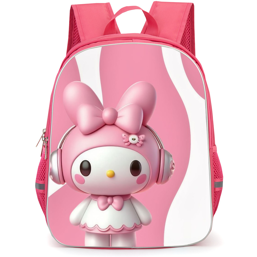 Sanrio Melody Backpack StudentPack - Melody 3d Art Headphones