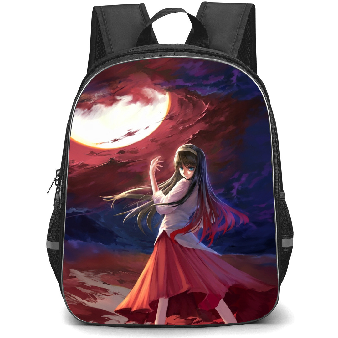 Melty Blood Akiha Vermillion Backpack School Bag StudentPack - Akiha Vermillion Back Fierce Portrait