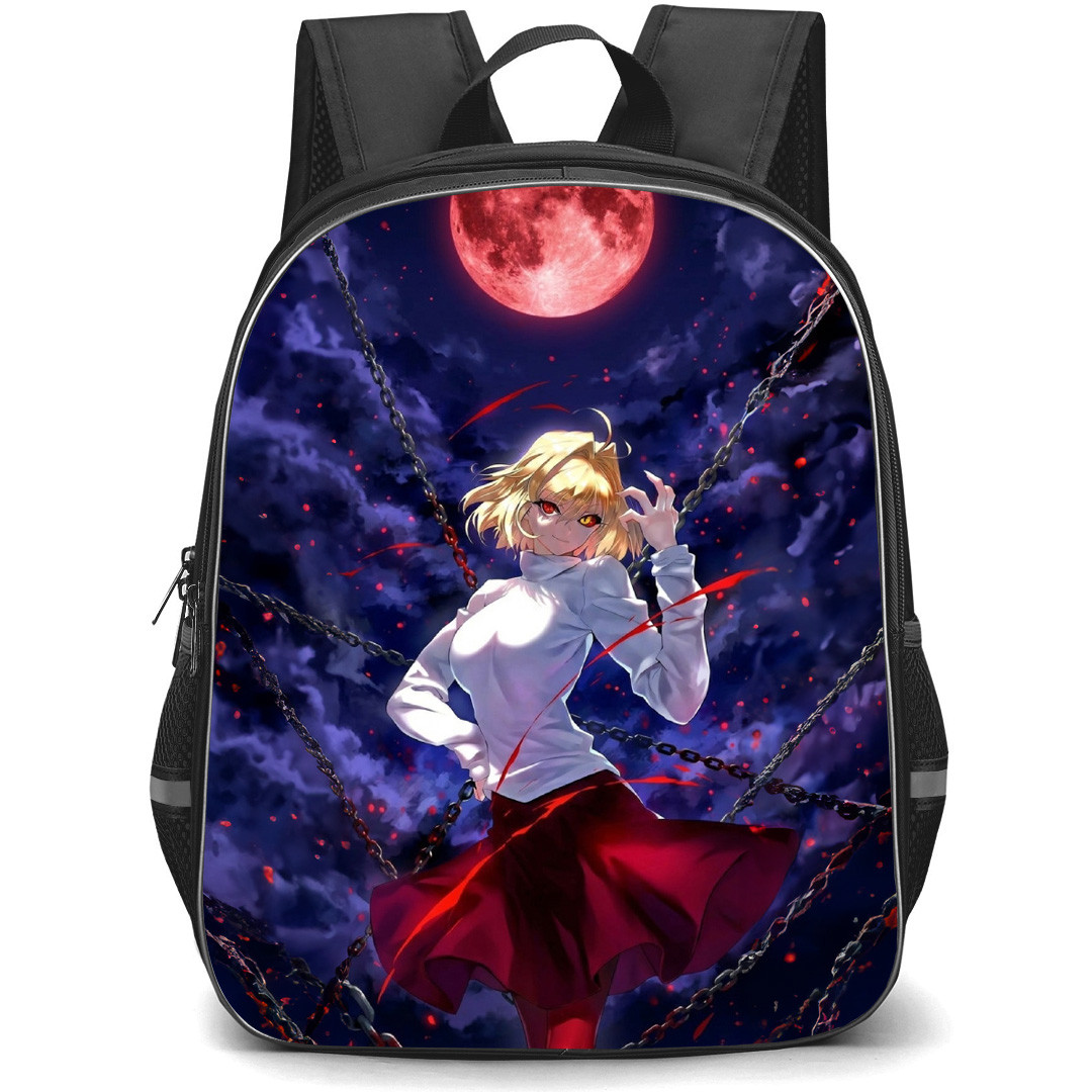 Melty Blood Arcueid Brunestud Backpack School Bag StudentPack - Arcueid Brunestud Fierce Power Blood Moon Portrait
