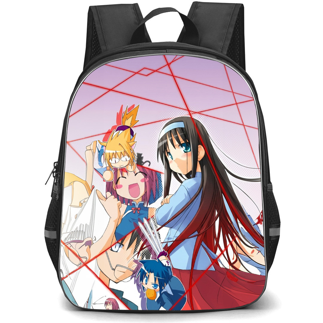 Melty Blood Backpack School Bag StudentPack - Melty Blood Characters Chibi Art Collage Poster
