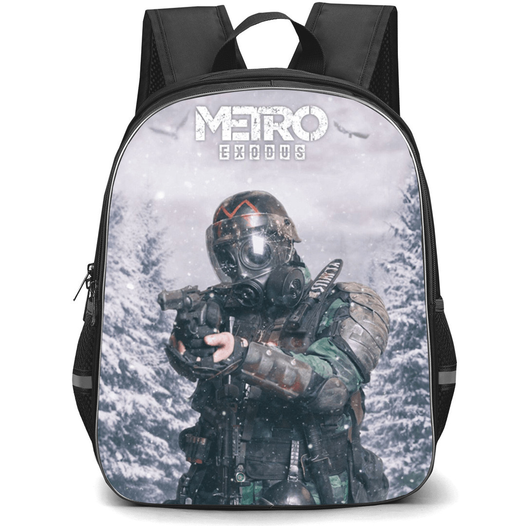 Metro Exodus Artyom Backpack School Bag StudentPack - Metro Exodus Artyom In Winter Landscape