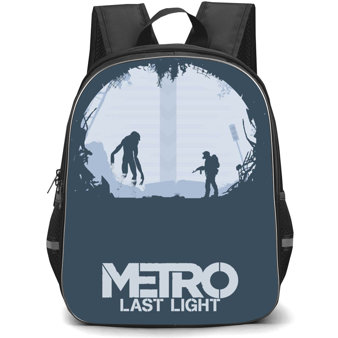 Metro Last Light Backpack School Bag StudentPack - Metro Last Light Silhouette Art