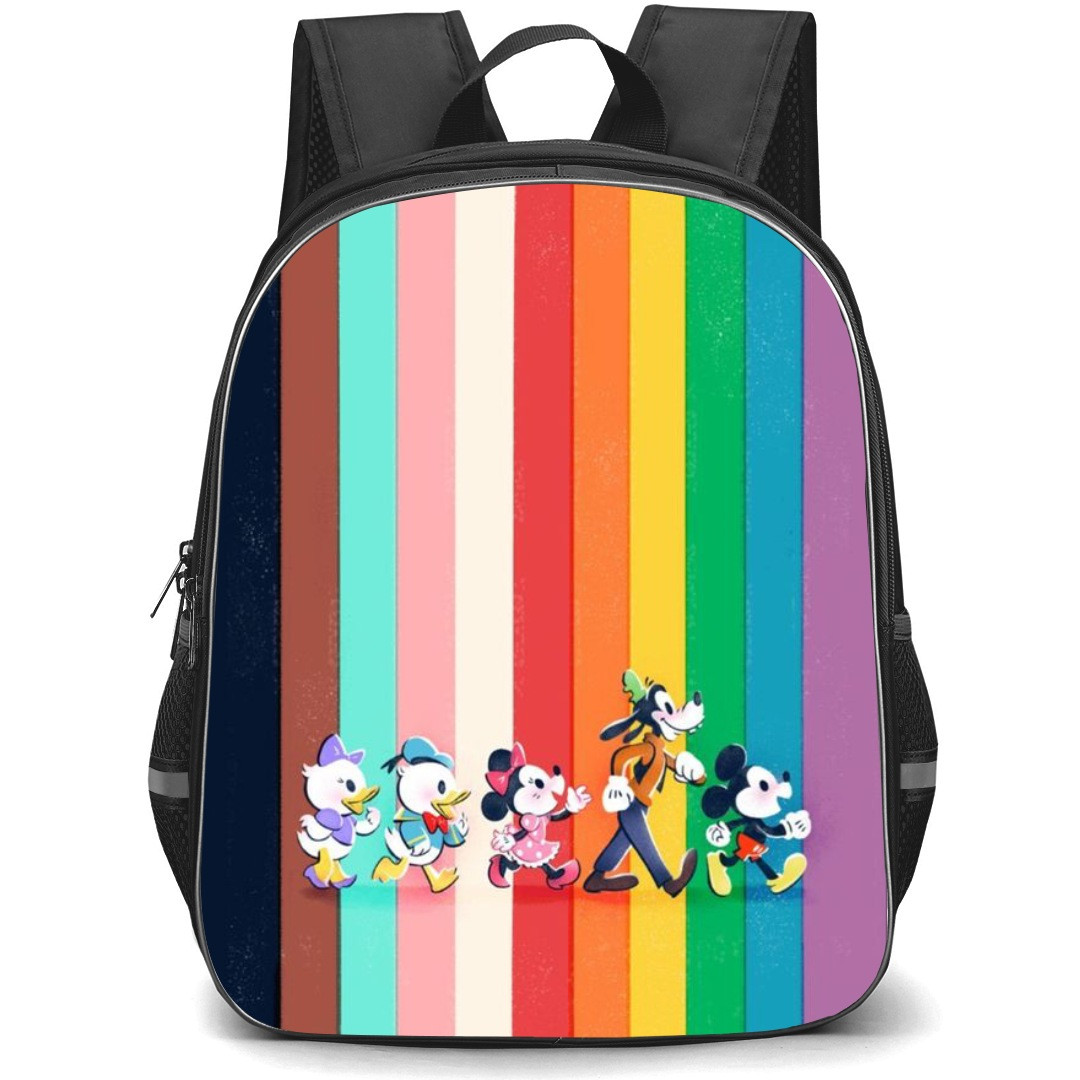 Mickey And Minnie School Backpack StudentPack - Characters Chibi Art