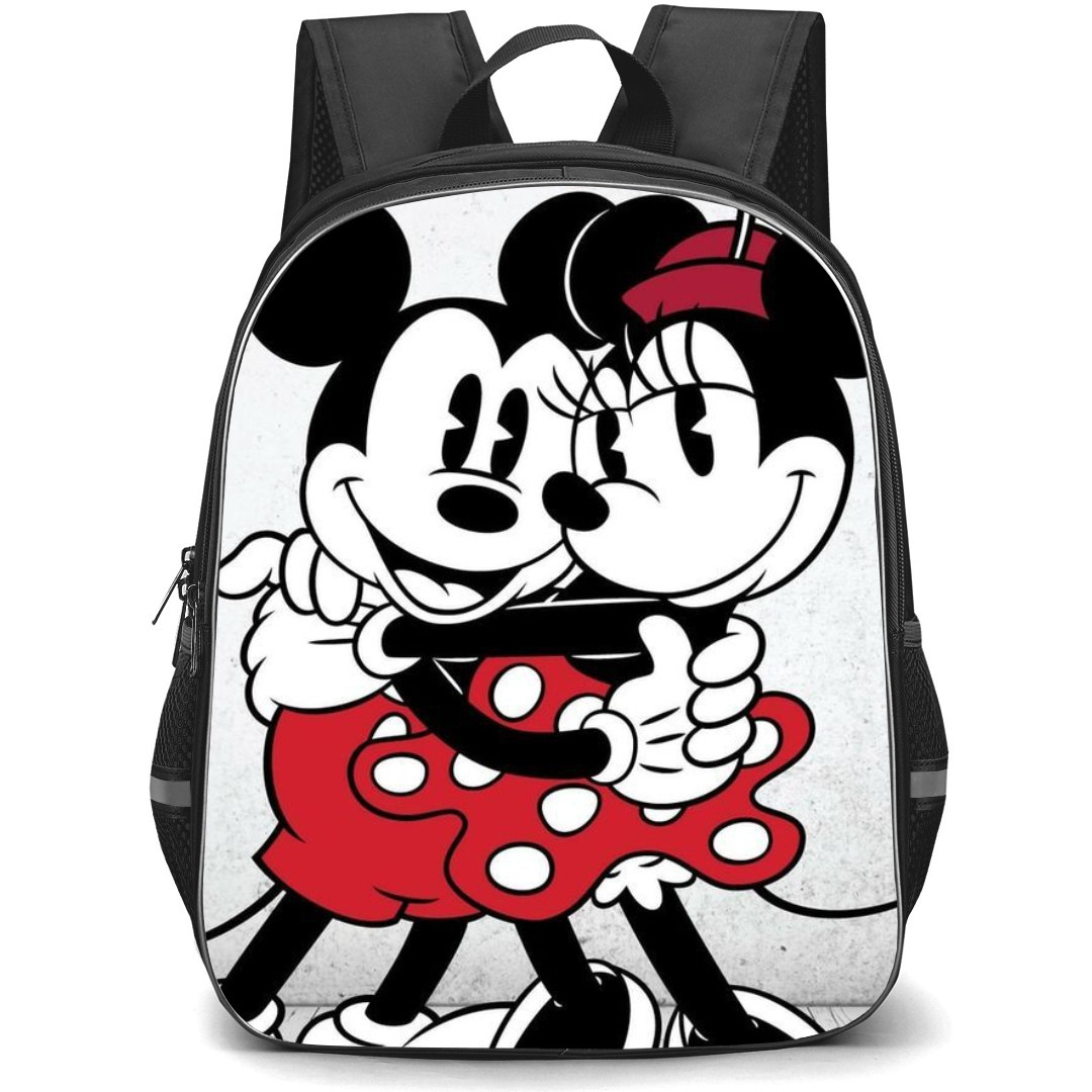 Mickey And Minnie School Backpack StudentPack - Mickey And Minnie Hugging Illustration