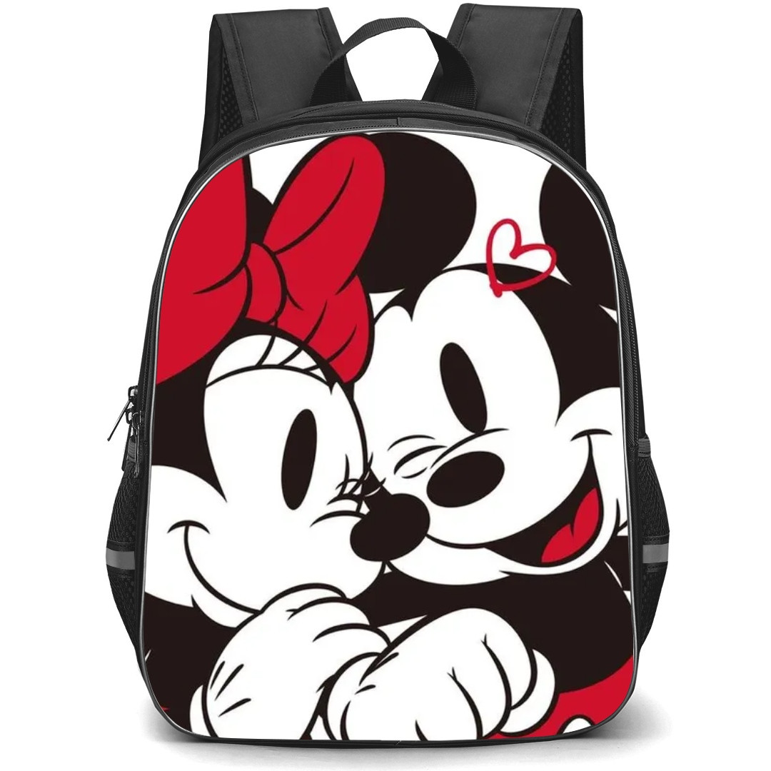 Mickey And Minnie School Backpack StudentPack - Mickey And Minnie Hugging White Background