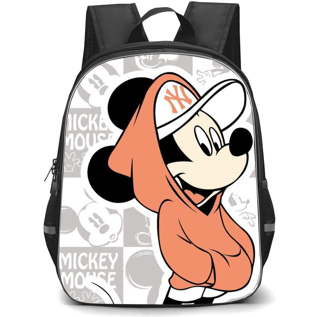 Mickey And Minnie Mickey School Backpack StudentPack - Mickey Collage Background