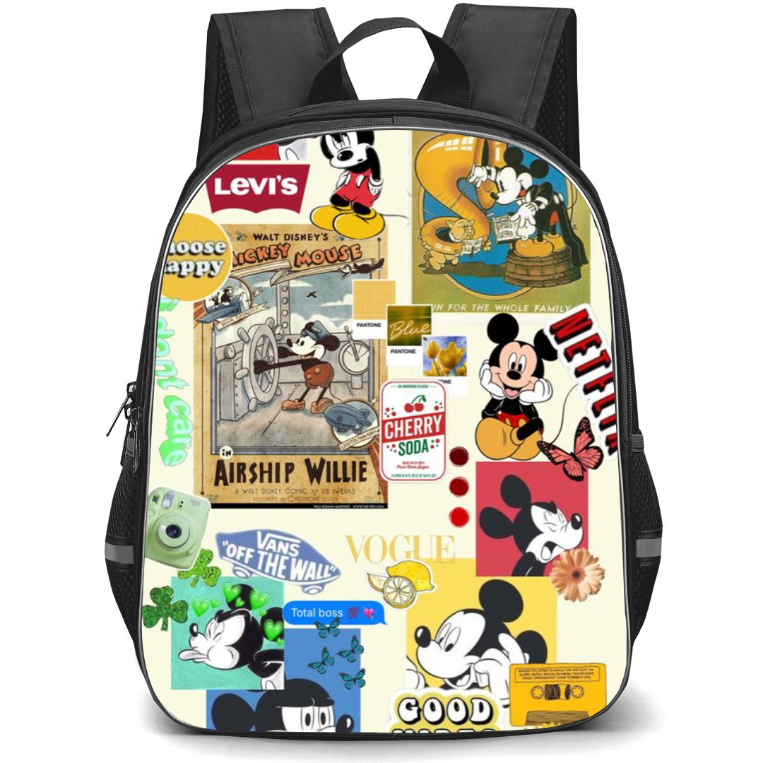 Mickey And Minnie Mickey School Backpack StudentPack - Mickey Collage Choose Happy