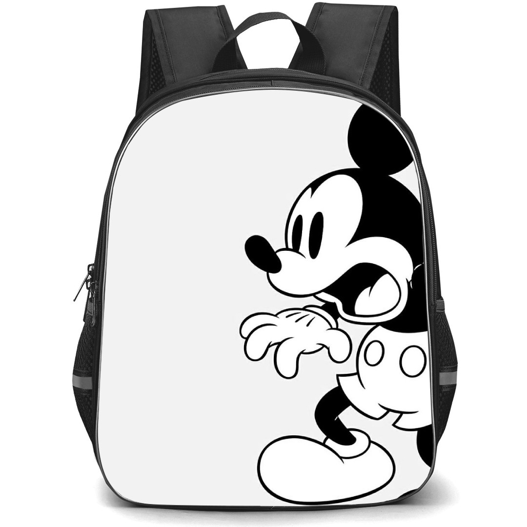 Mickey And Minnie Mickey School Backpack StudentPack - Mickey Shocked Grayscale