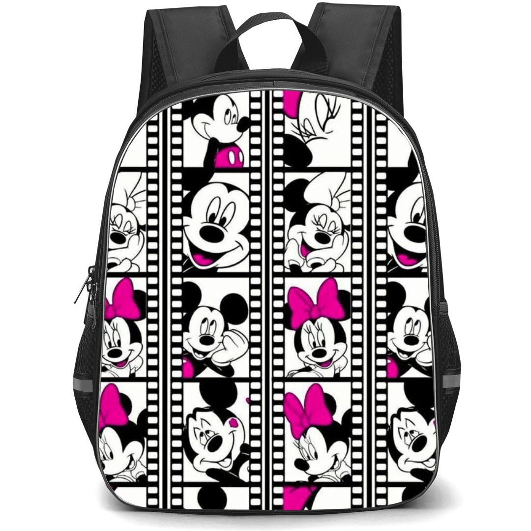 Mickey And Minnie School Backpack StudentPack - Mickey And Minnie Film Collage
