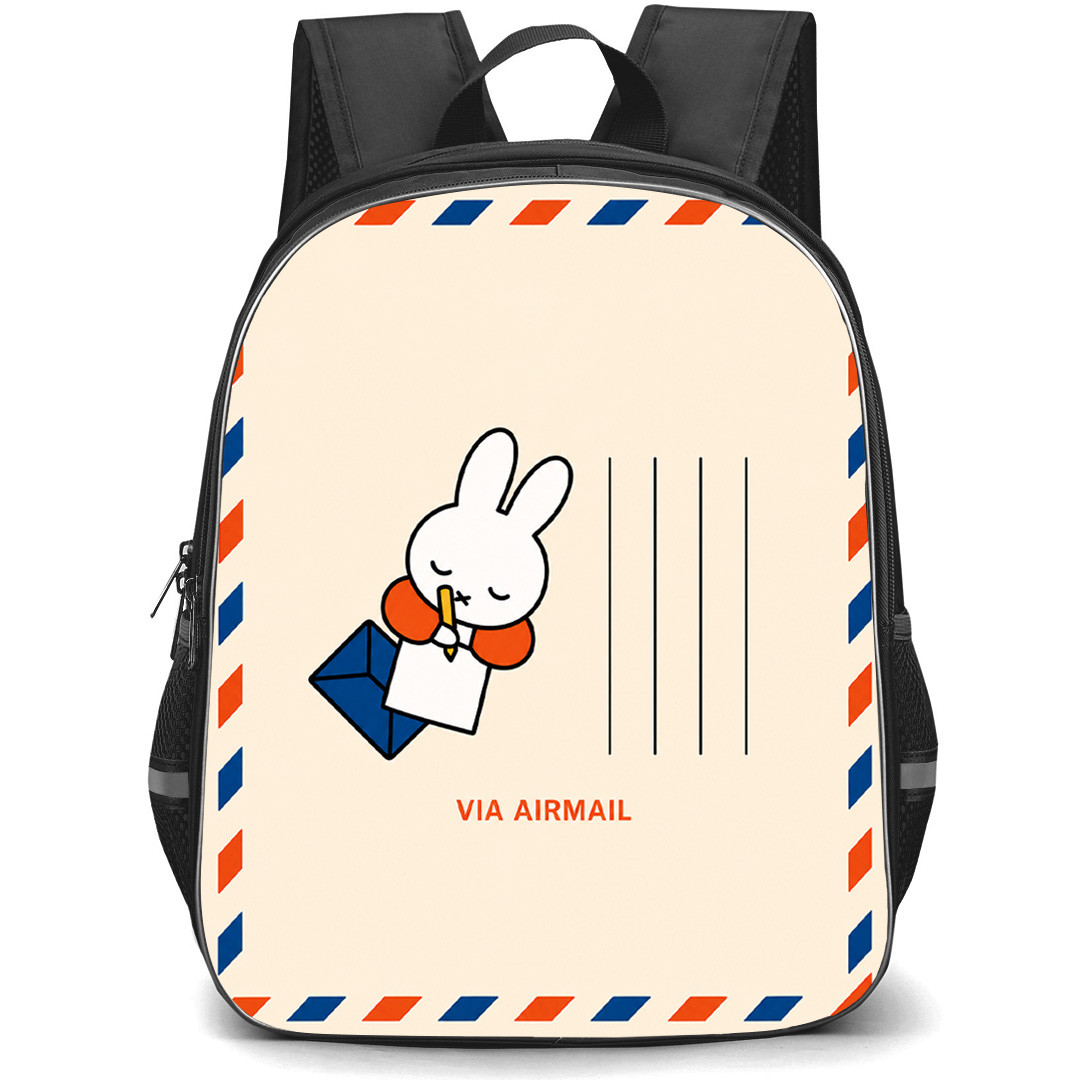 Miffy Backpack School Bag StudentPack - Miffy Airmail Letter Postcard Poster