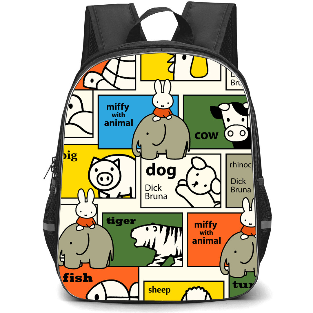 Miffy And Friends Miffy Backpack StudentPack - Miffy With Friends Collage Art
