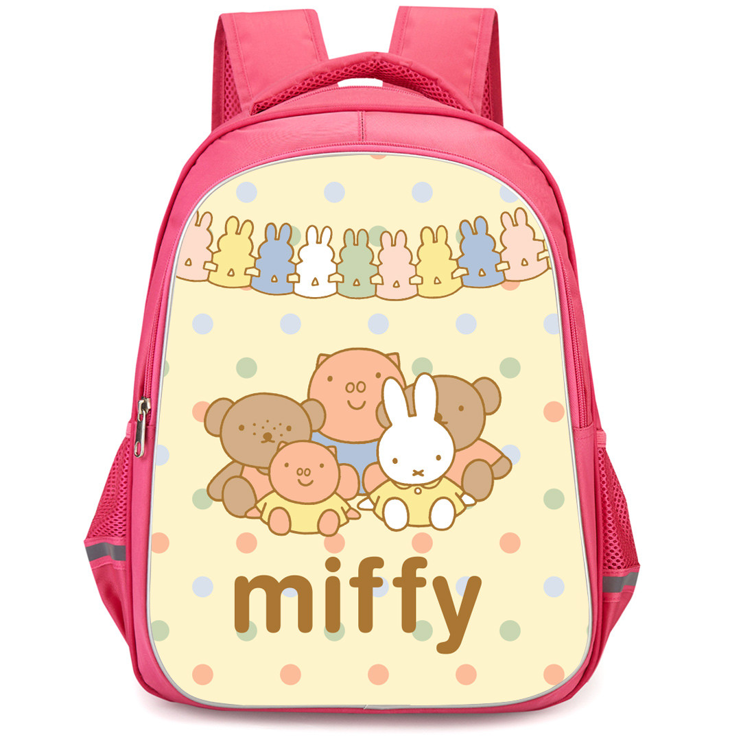 Miffy And Friends Miffy Backpack StudentPack - Miffy And Friends Fancy Background