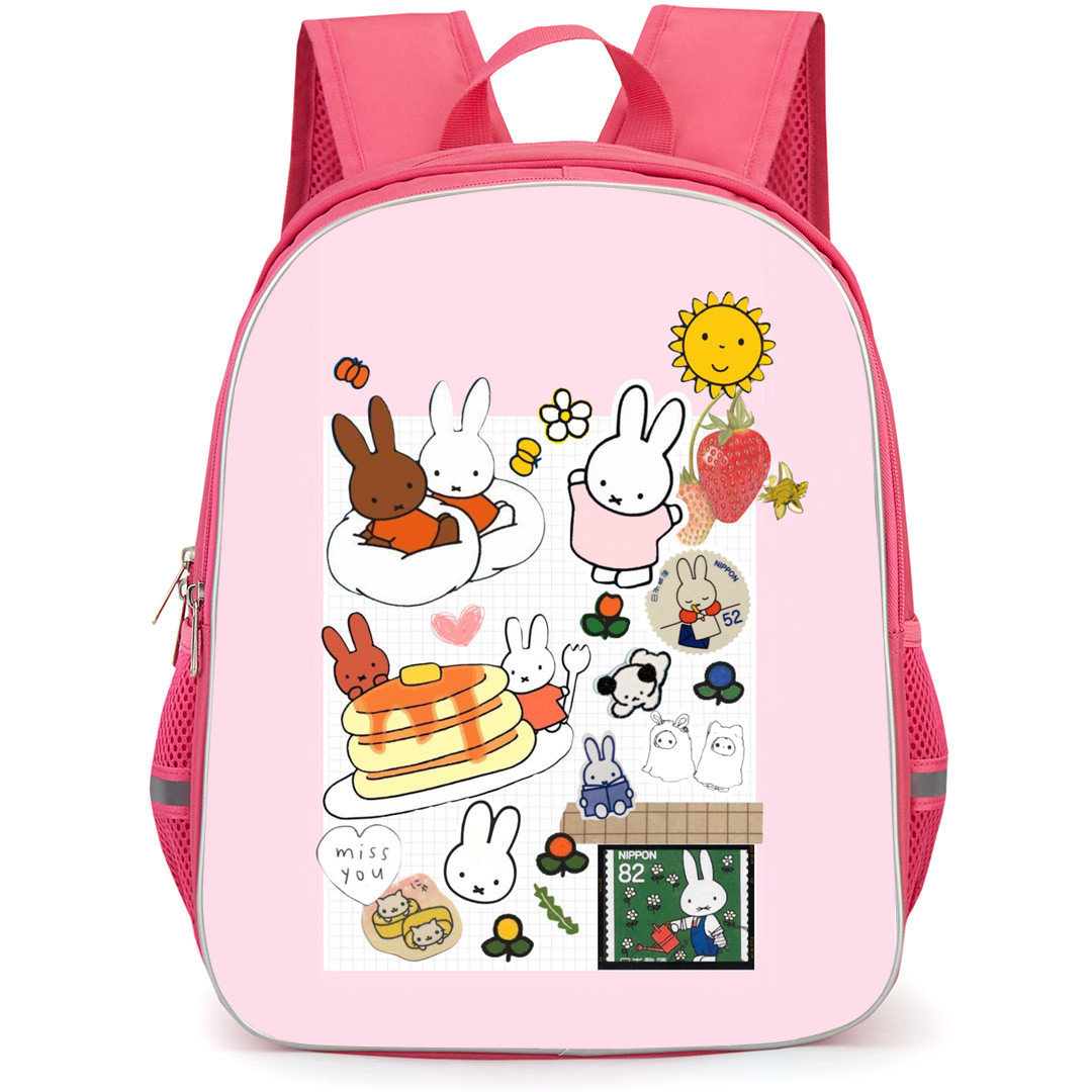 Miffy And Friends Miffy Backpack StudentPack - Pinky Collage