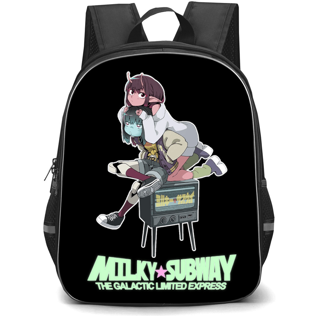 Milky Subway Backpack School Bag StudentPack - Milky Subway Cozy TV Duo Sticker