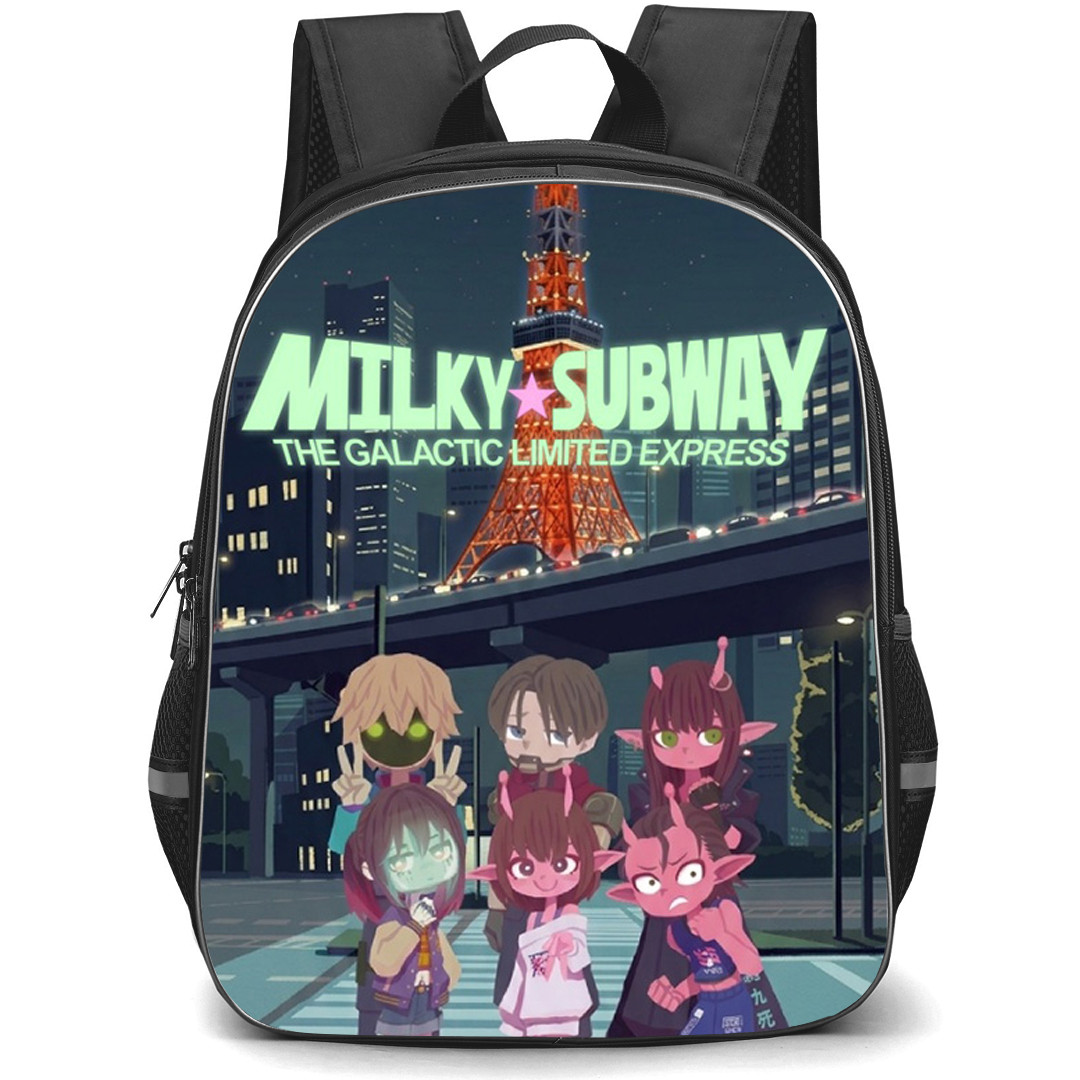 Milky Subway Backpack School Bag StudentPack - Milky Subway Tokyo Night Crew Poster
