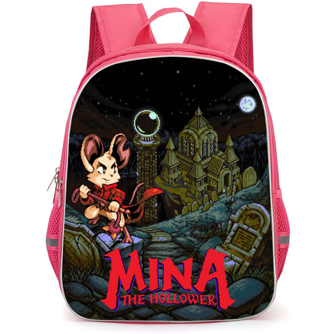 Mina The Hollower Backpack School Bag StudentPack - Castle Moon Pixel Series Poster