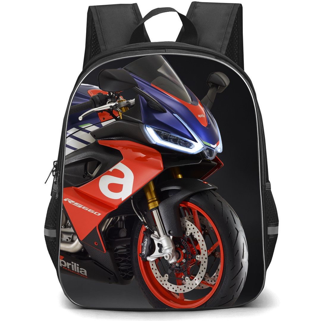 Motorbike Aprilia Backpack StudentPack - Motorbike Aprilia RS660 Front View Poster