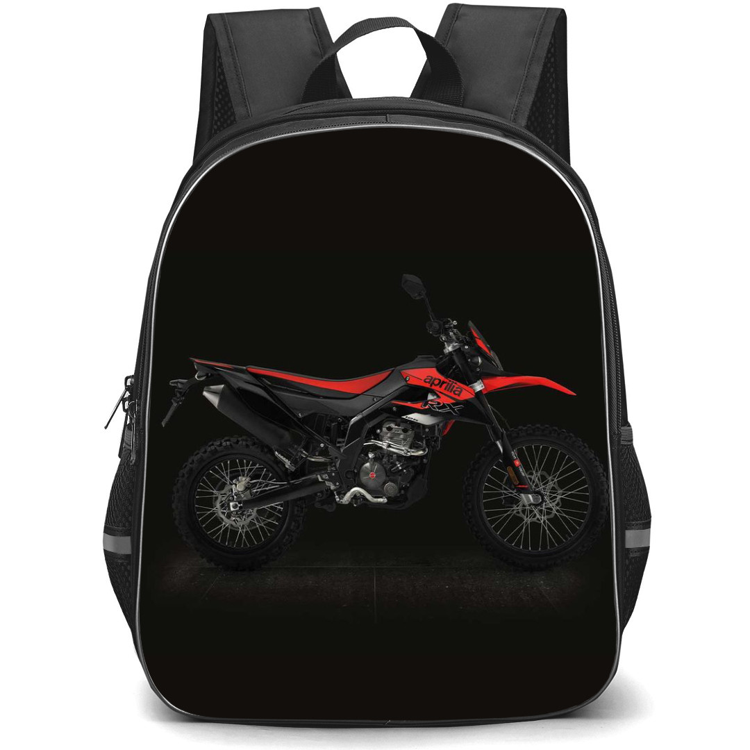Motorbike Aprilia Backpack StudentPack - Motorbike Aprilia RX 125 On Dark Background