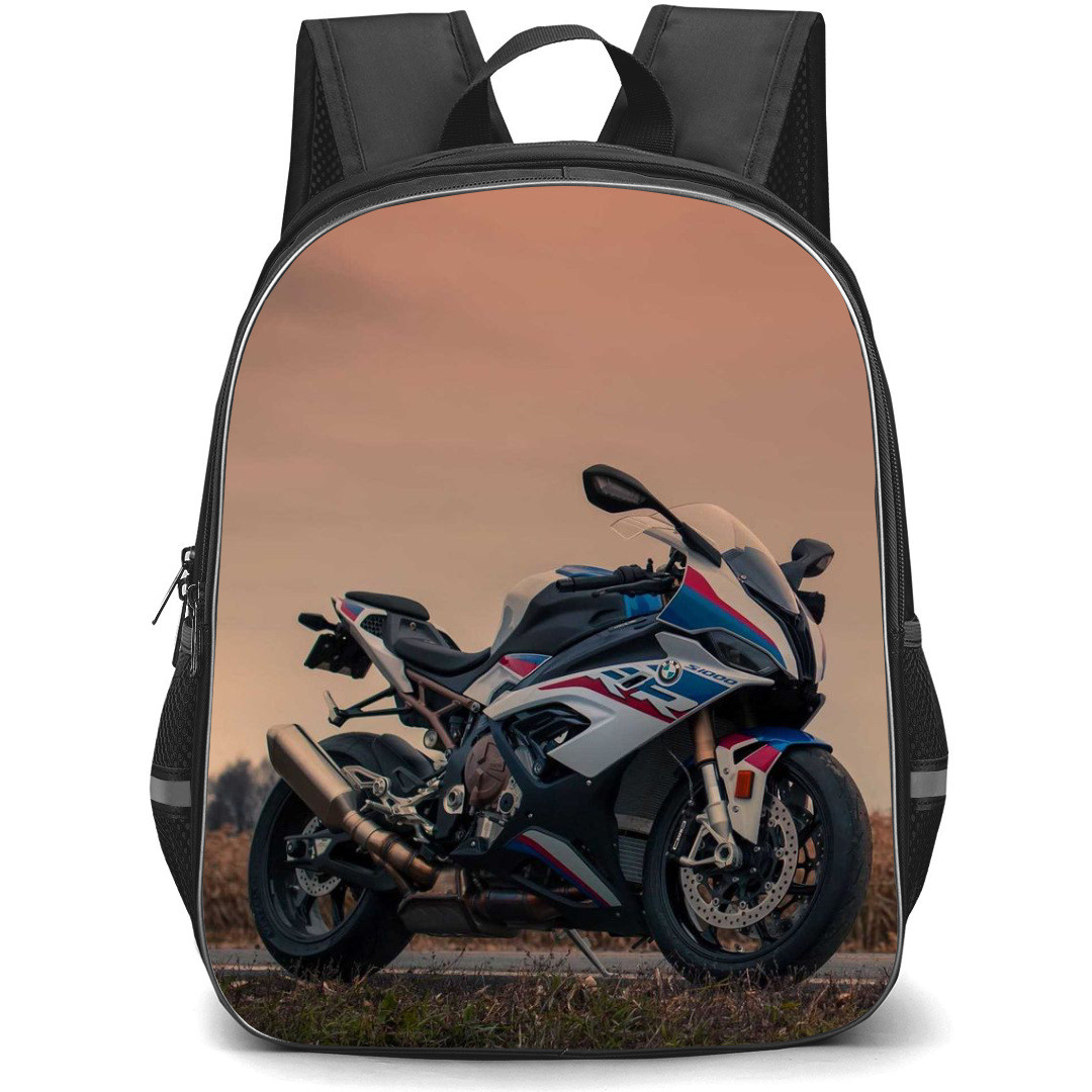 Motorbike BMW Backpack StudentPack - Motorbike BMW S1000RR Orange Sky Poster