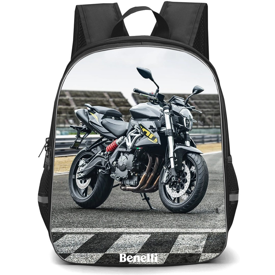 Motorbike Benelli Backpack StudentPack - Motorbike Benelli TNT600i On Track Poster