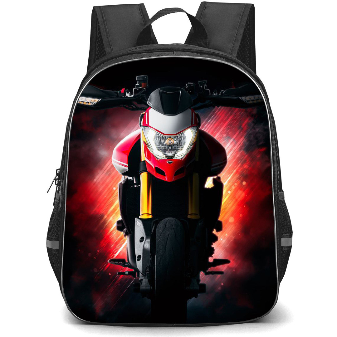 Motorbike Ducati Backpack StudentPack - Motorbike Ducati Hypermotard 950 SP Front View Poster