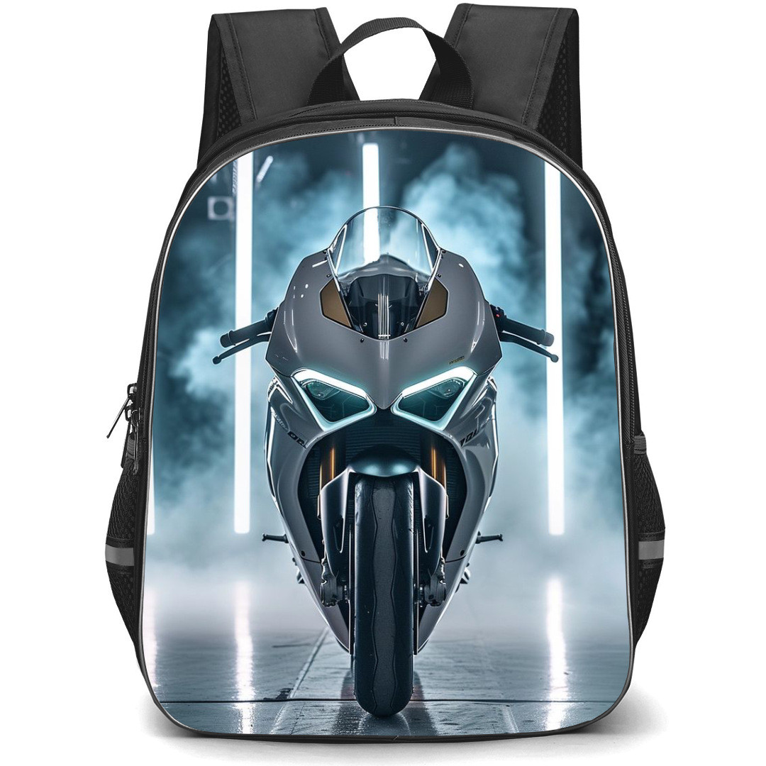 Motorbike Ducati Backpack StudentPack - Motorbike Ducati V4RS 2022 In Garage Poster