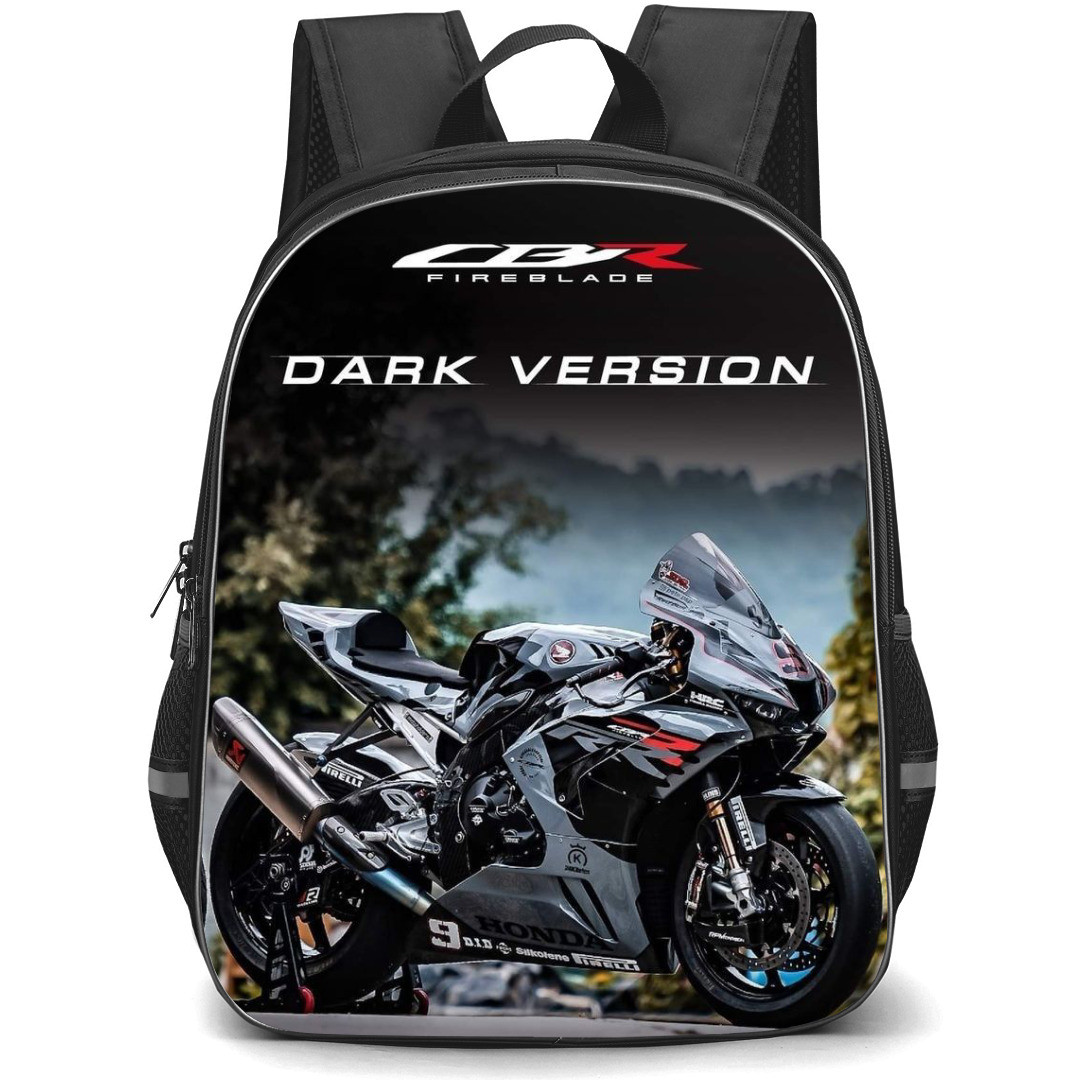 Motorbike Honda Backpack StudentPack - Motorbike Honda CBR Fireblade Dark Version Poster