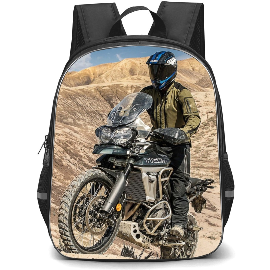 Motorbike Triumph Backpack StudentPack - Motorbike Triumph Tiger 800 On Off Road Poster