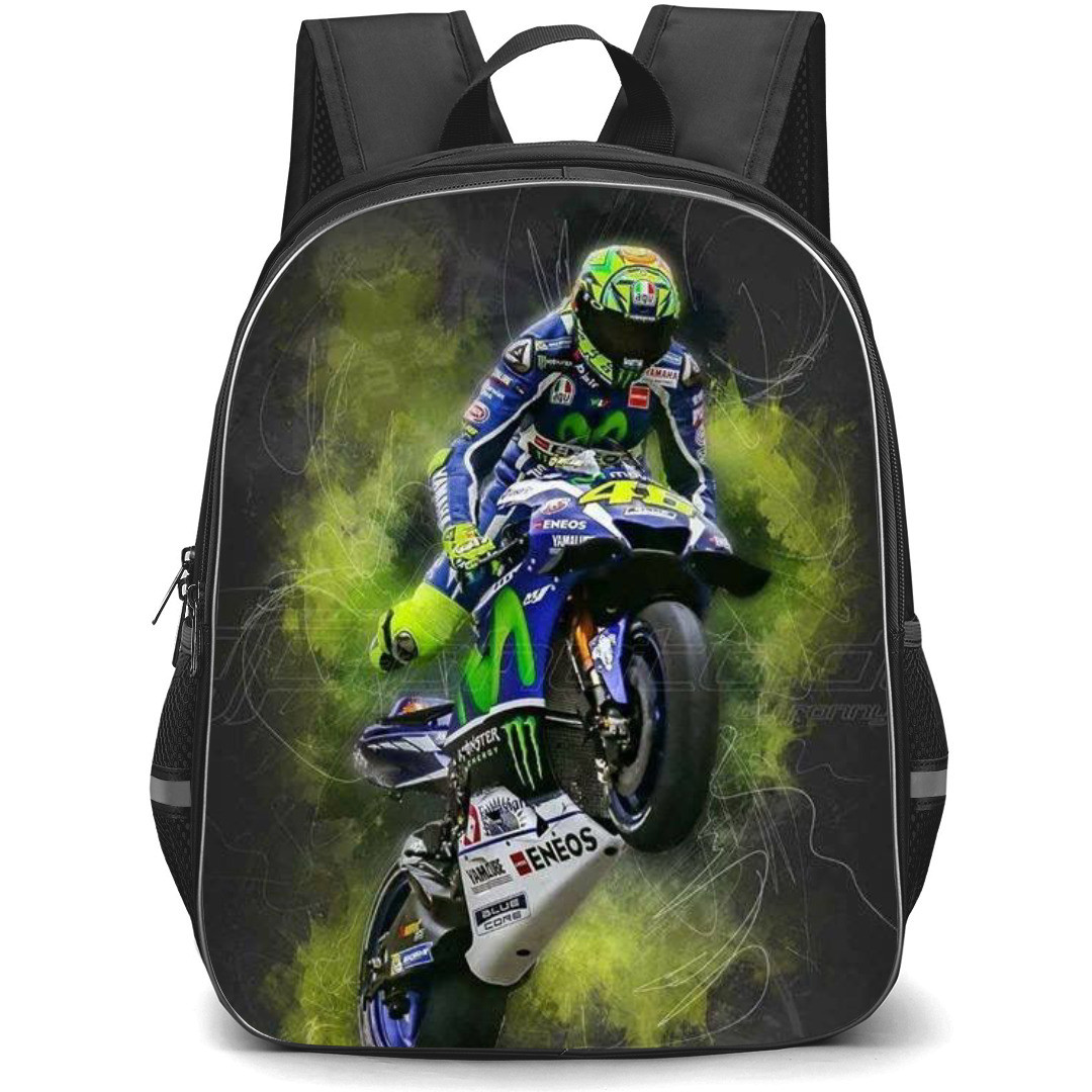 Motorbike Valentino Rossies Backpack StudentPack - Motorbike Valentino Rossies Artwork Poster