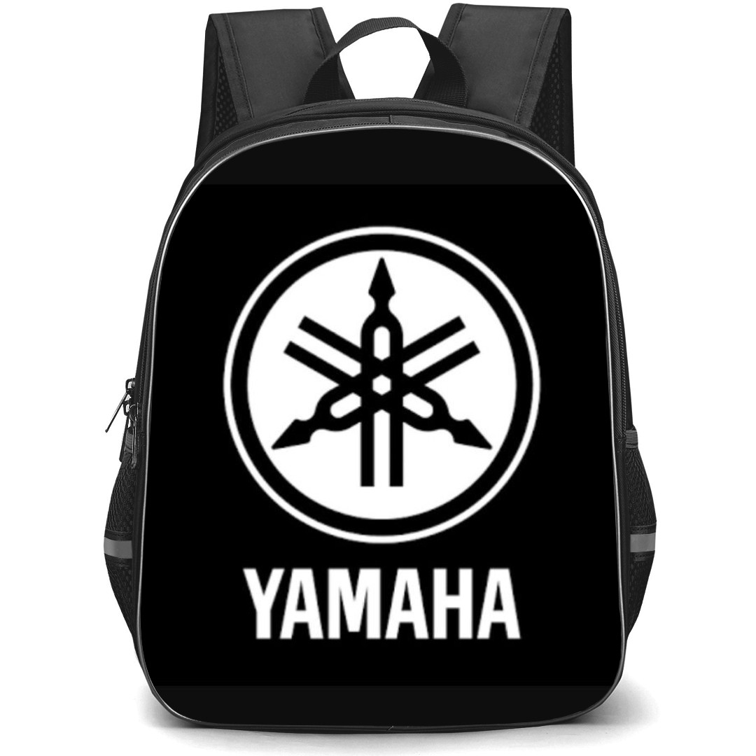 Motorbike Yamaha Backpack StudentPack - Motorbike Yamaha Black And White Logo Poster