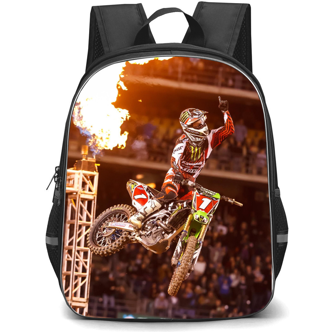 Motocross Chad Reed Backpack StudentPack - Motocross Chad Reed Fastest Supercross Rider 2012 Poster