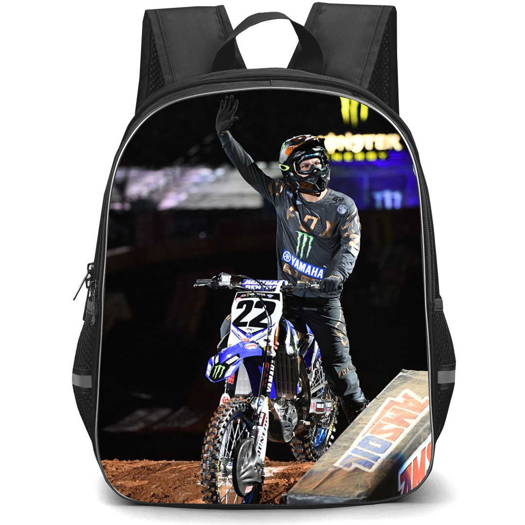 Motocross Chad Reed Backpack StudentPack - Motocross Chad Reed Interacting With Audience In Atlanta Supercross