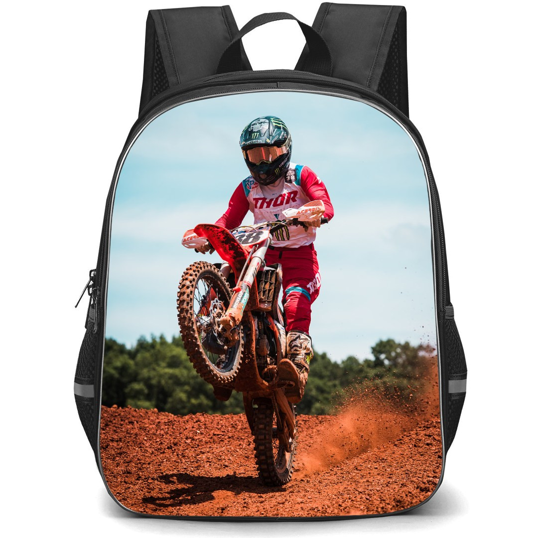 Motocross Chad Reed Backpack StudentPack - Motocross Chad Reed Riding On His Own Track Poster