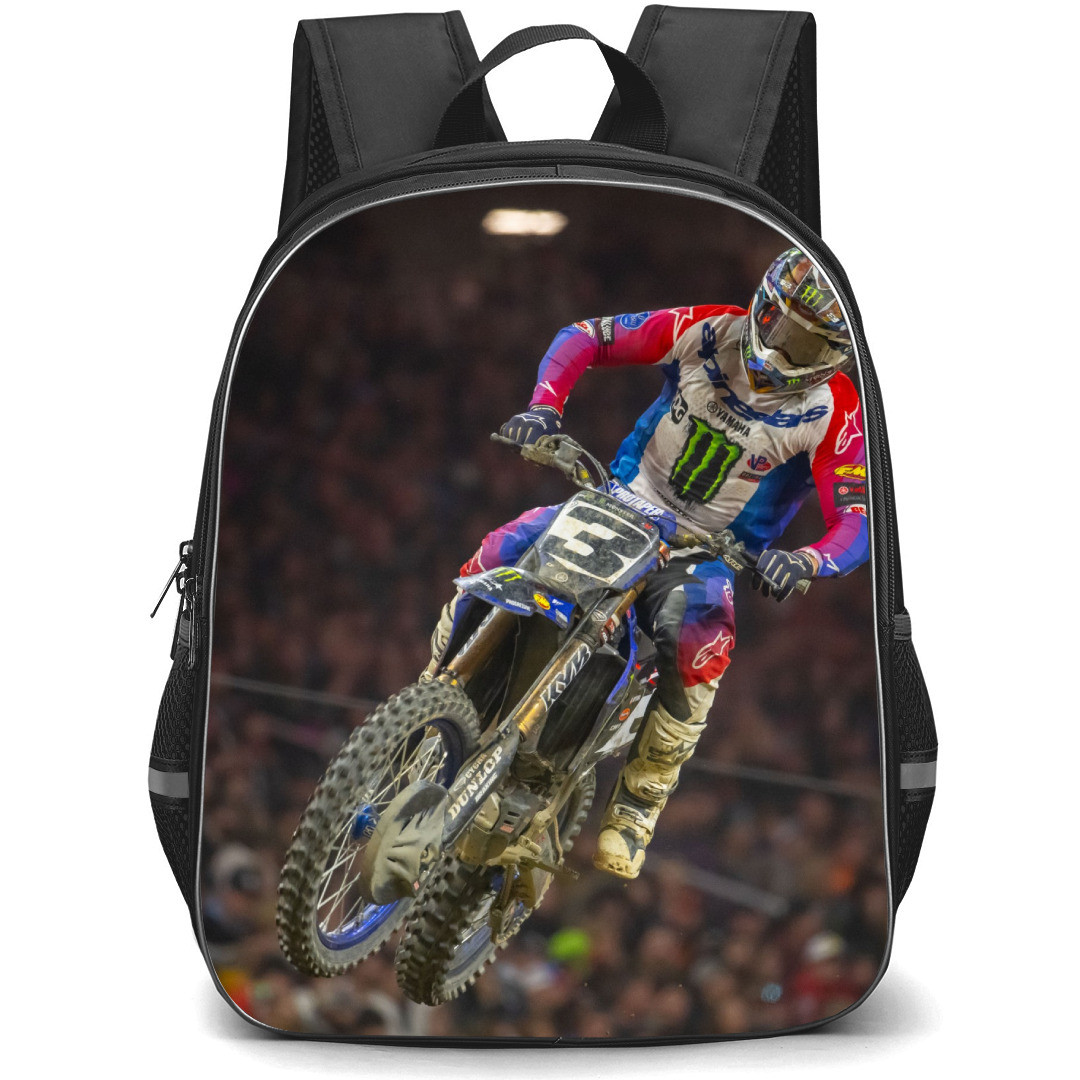 Motocross Eli Tomac Backpack StudentPack - Motocross Eli Tomac Sidelined For Supercross Finale Poster