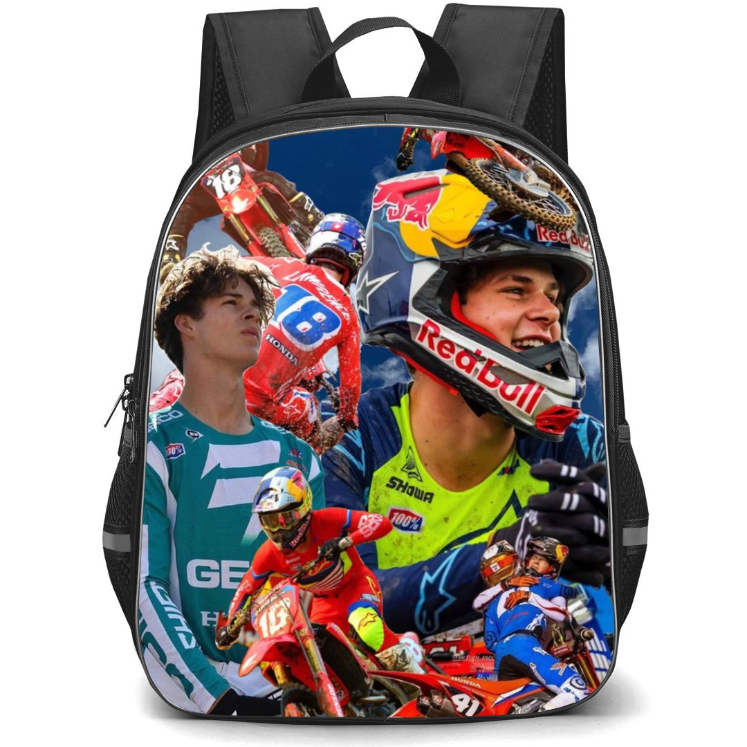 Motocross Jett Lawrence Backpack StudentPack - Motocross Jett Lawrence Collage Poster