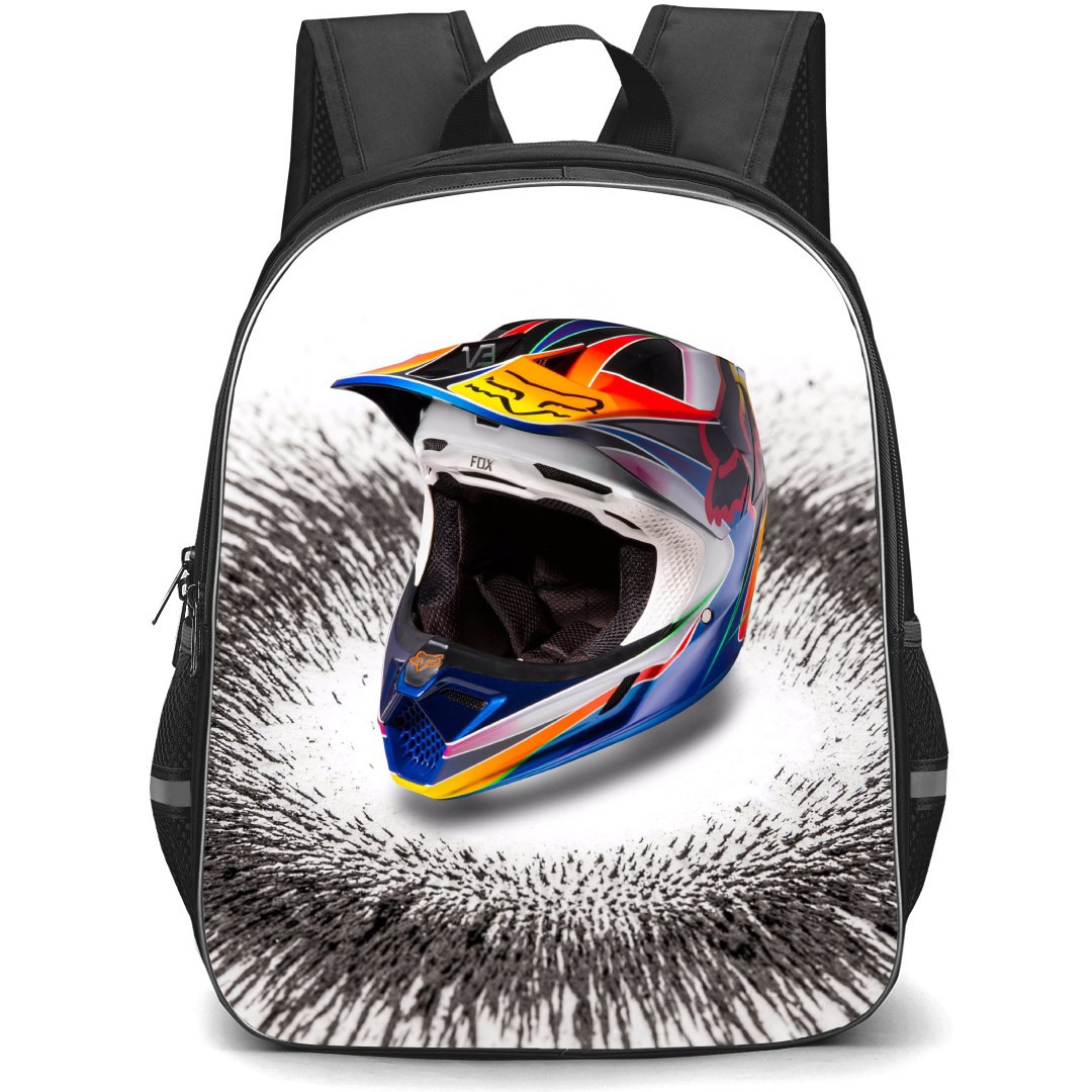 Motocross Ken Roczen Backpack StudentPack - Motocross Ken Roczen Helmet Fox V3 Poster