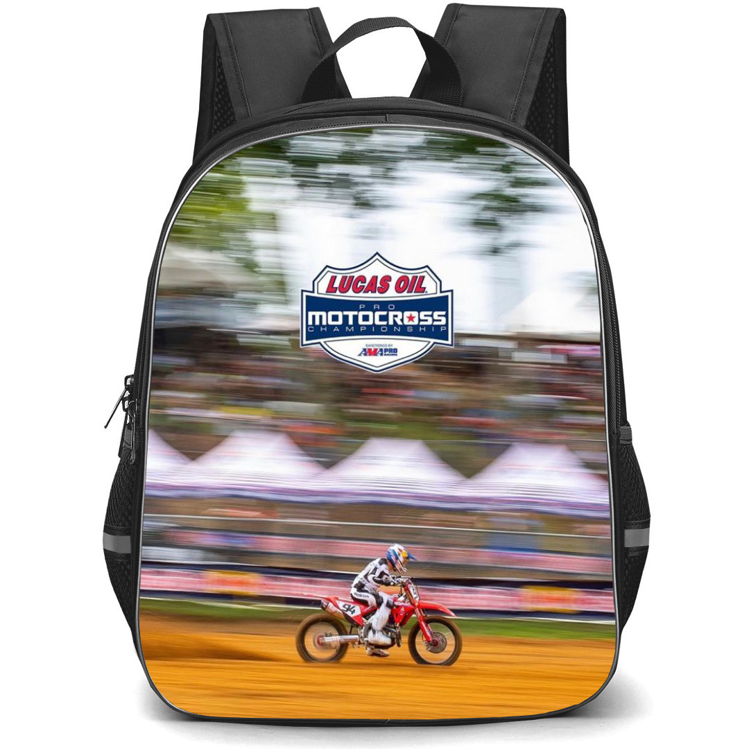 Motocross Ken Roczen Backpack StudentPack - Motocross Ken Roczen Riding In Lucas Oil Pro Motocross Championship Poster