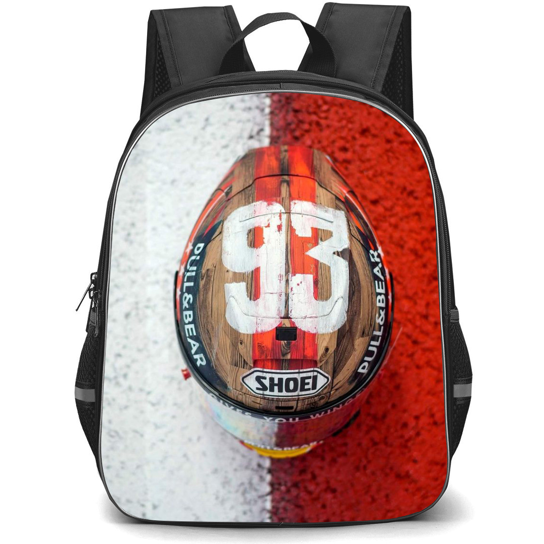Motocross Marc Marquez Backpack StudentPack - Motocross Marc Marquez Helmet Poster