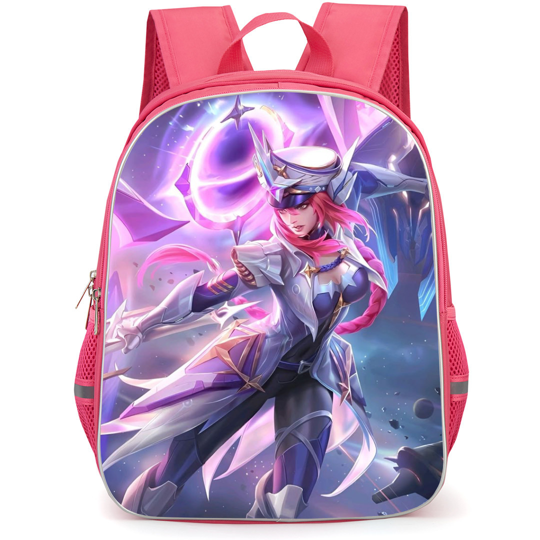 Mobile Legends Bang Bang Freya Backpack StudentPack - Freya Skin Galactic Vanquisher Poster