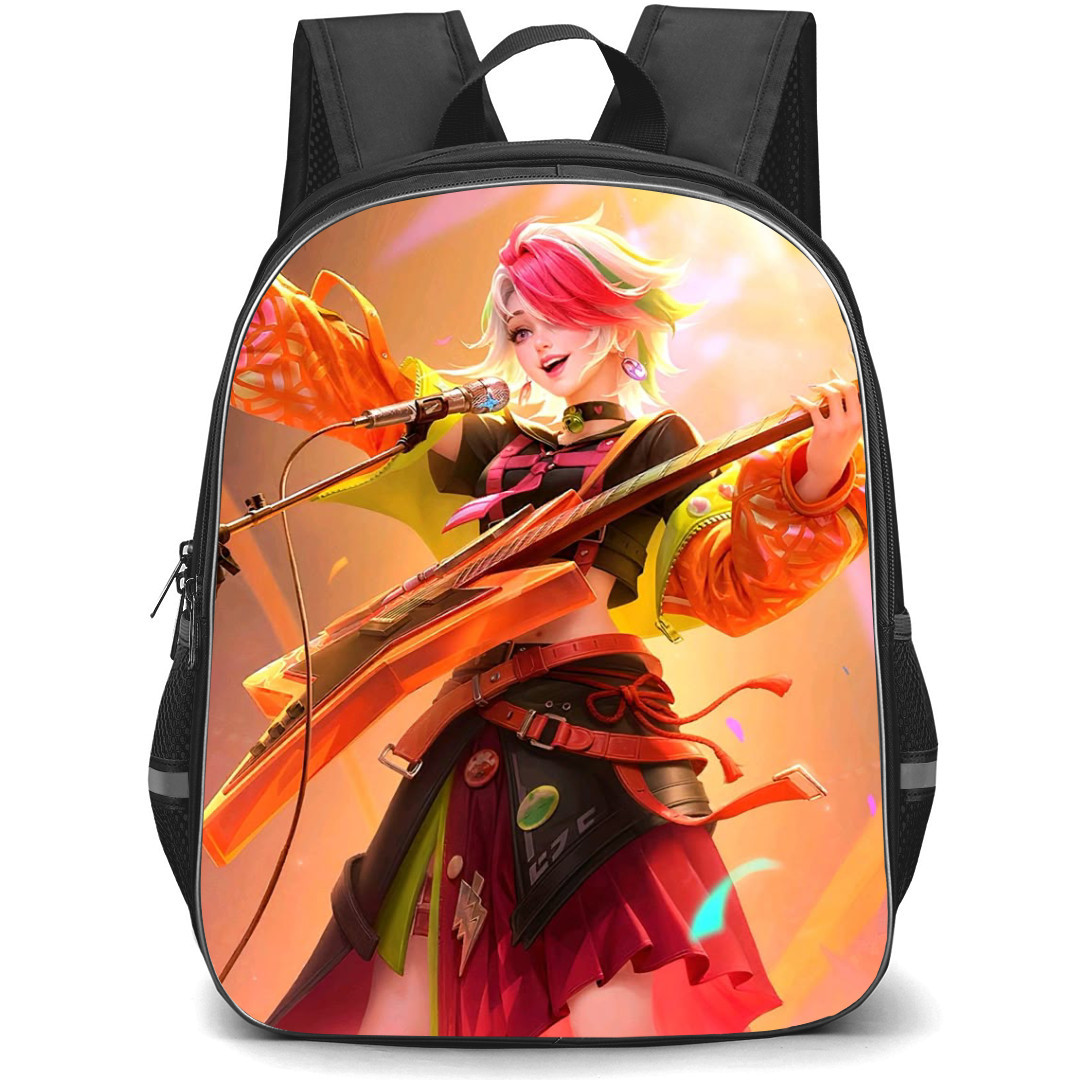 Mobile Legends Bang Bang Melissa Backpack StudentPack - Melissa Playing Guitar And Singing Poster
