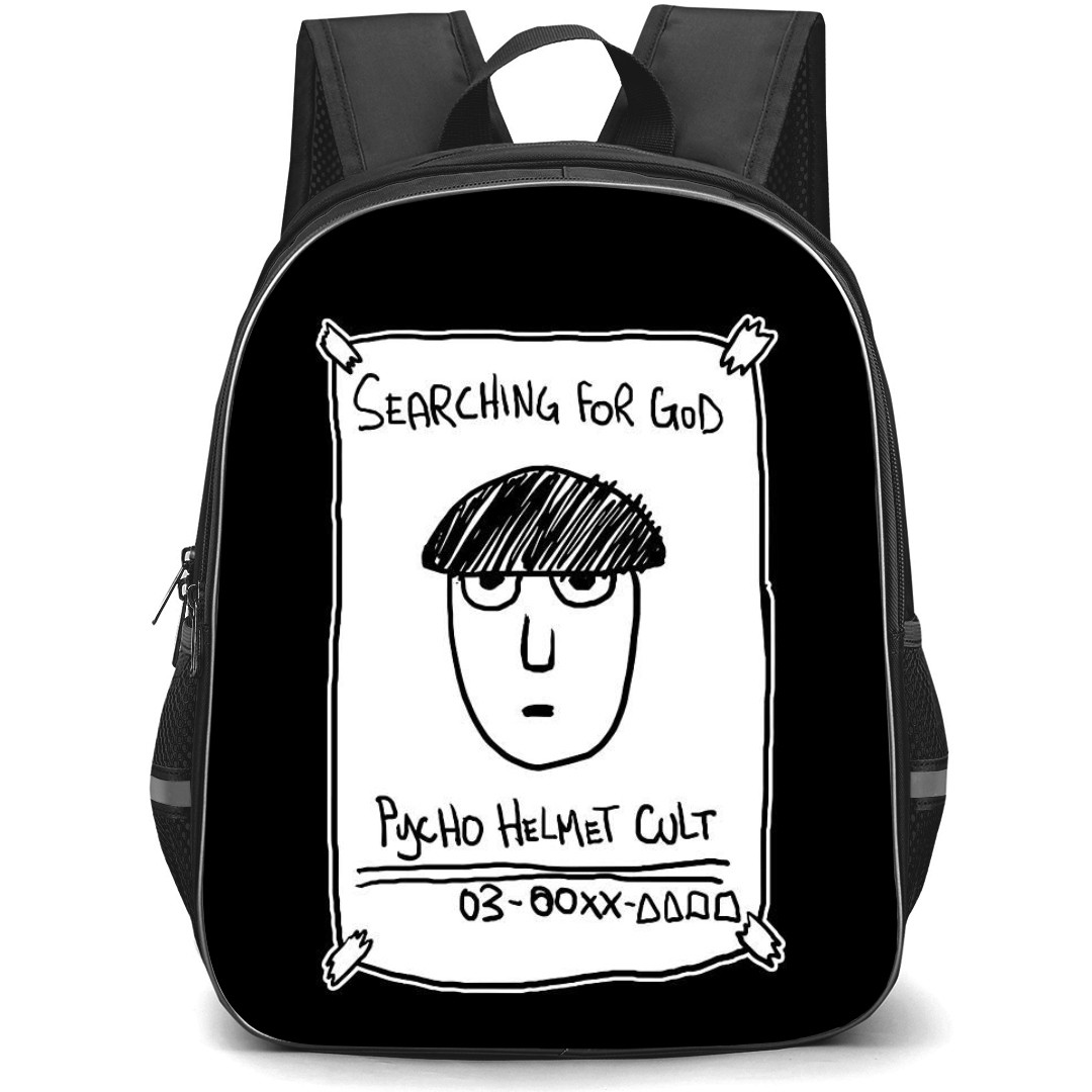 Mob Psycho 100 Backpack StudentPack - Mob Psycho 100 Searching For God Drawing Sticker