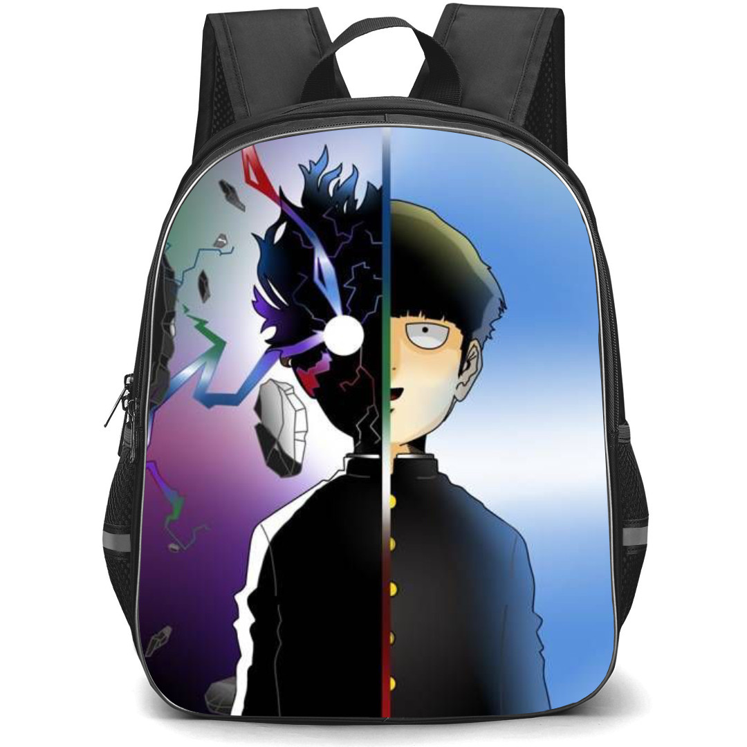 Mob Psycho 100 Shigeo Kageyama Backpack StudentPack - Shigeo Kageyama Splited Illustration Anime Art