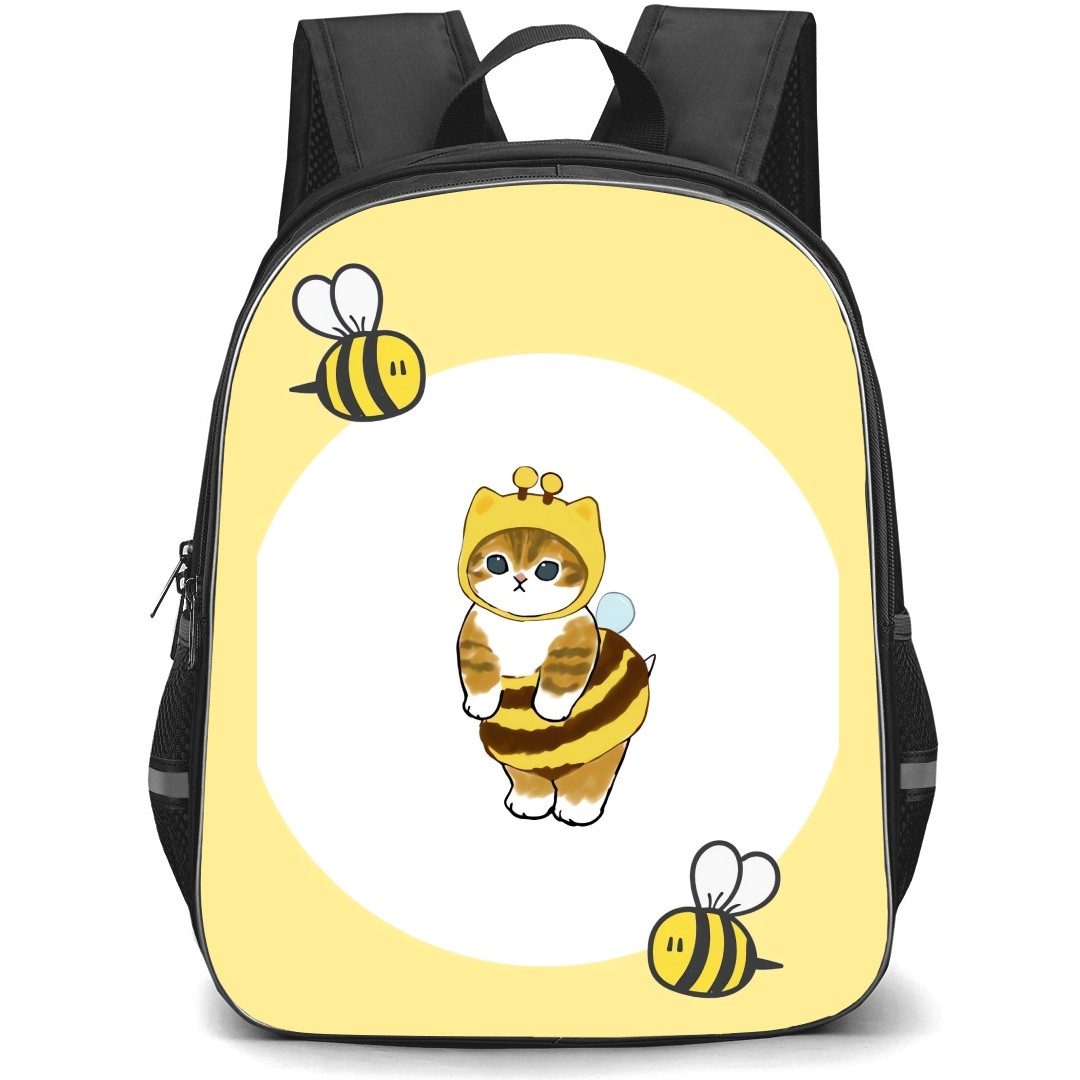 Mofusand School Backpack StudentPack - Bee Cat Portrait