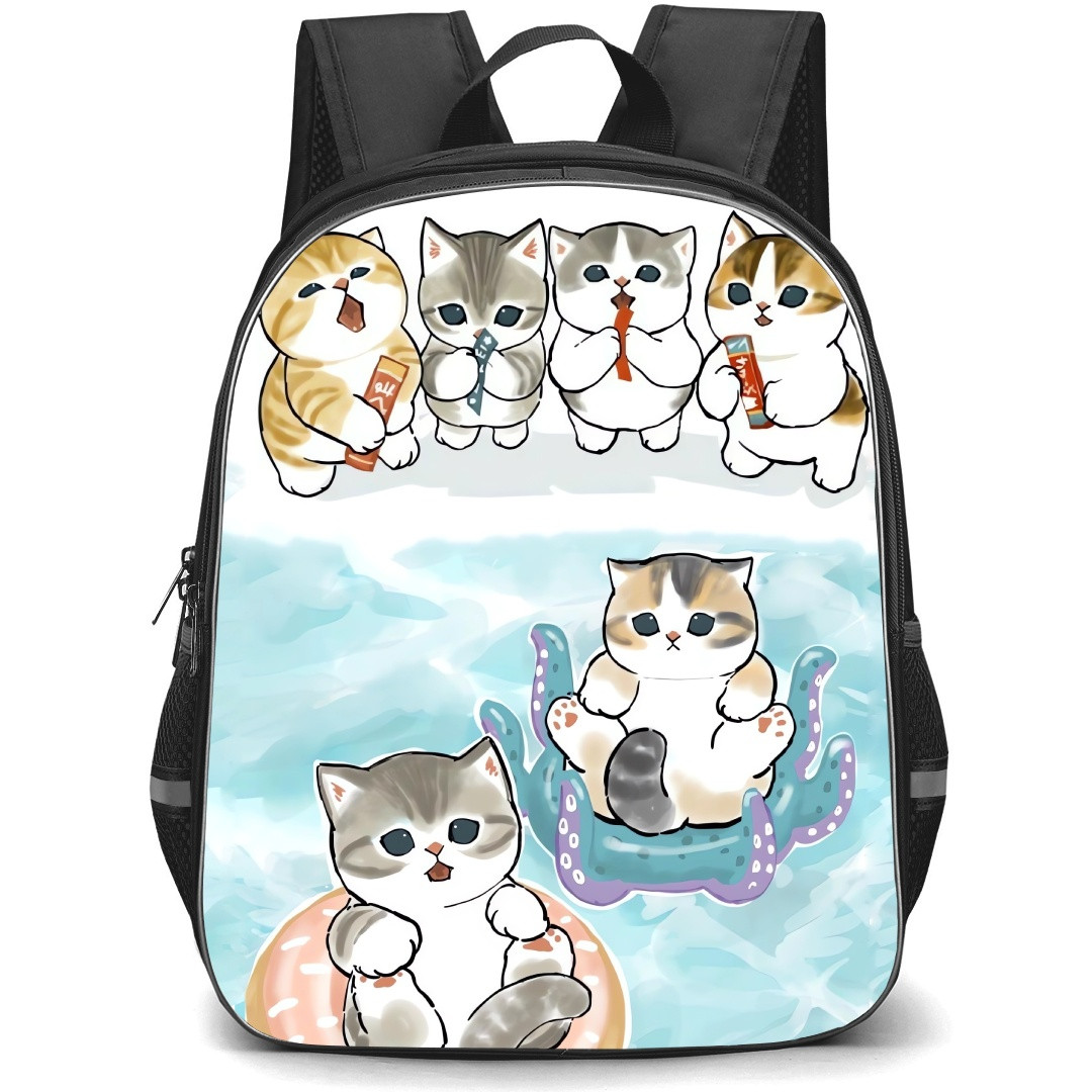 Mofusand School Backpack StudentPack - Cat Floating Illustration