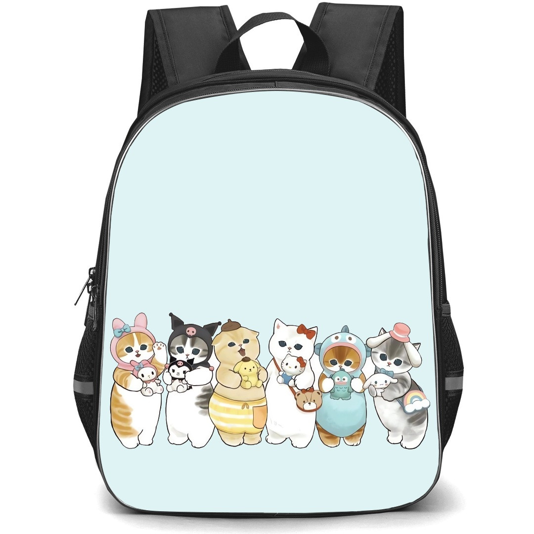 Mofusand School Backpack StudentPack - Cats Holding Sanrio Plushies