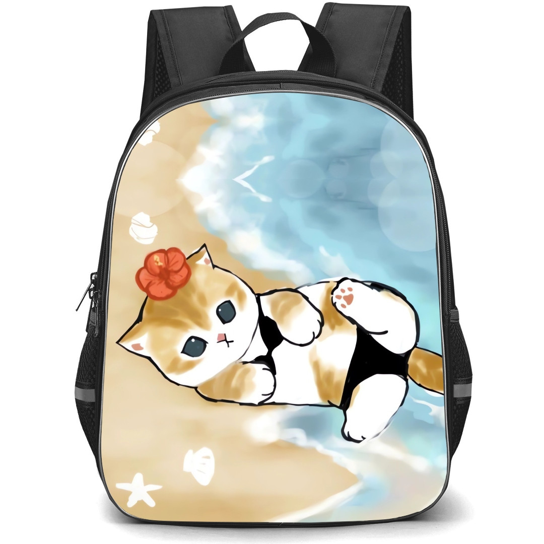 Mofusand School Backpack StudentPack - Cat Swimsuit Illustration