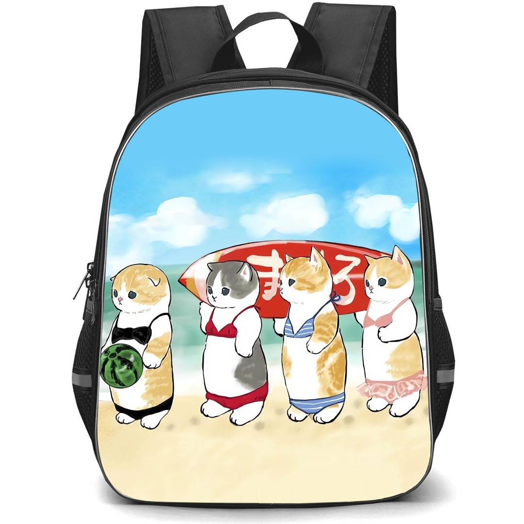 Mofusand School Backpack StudentPack - Cat Swimsuit Side Portrait