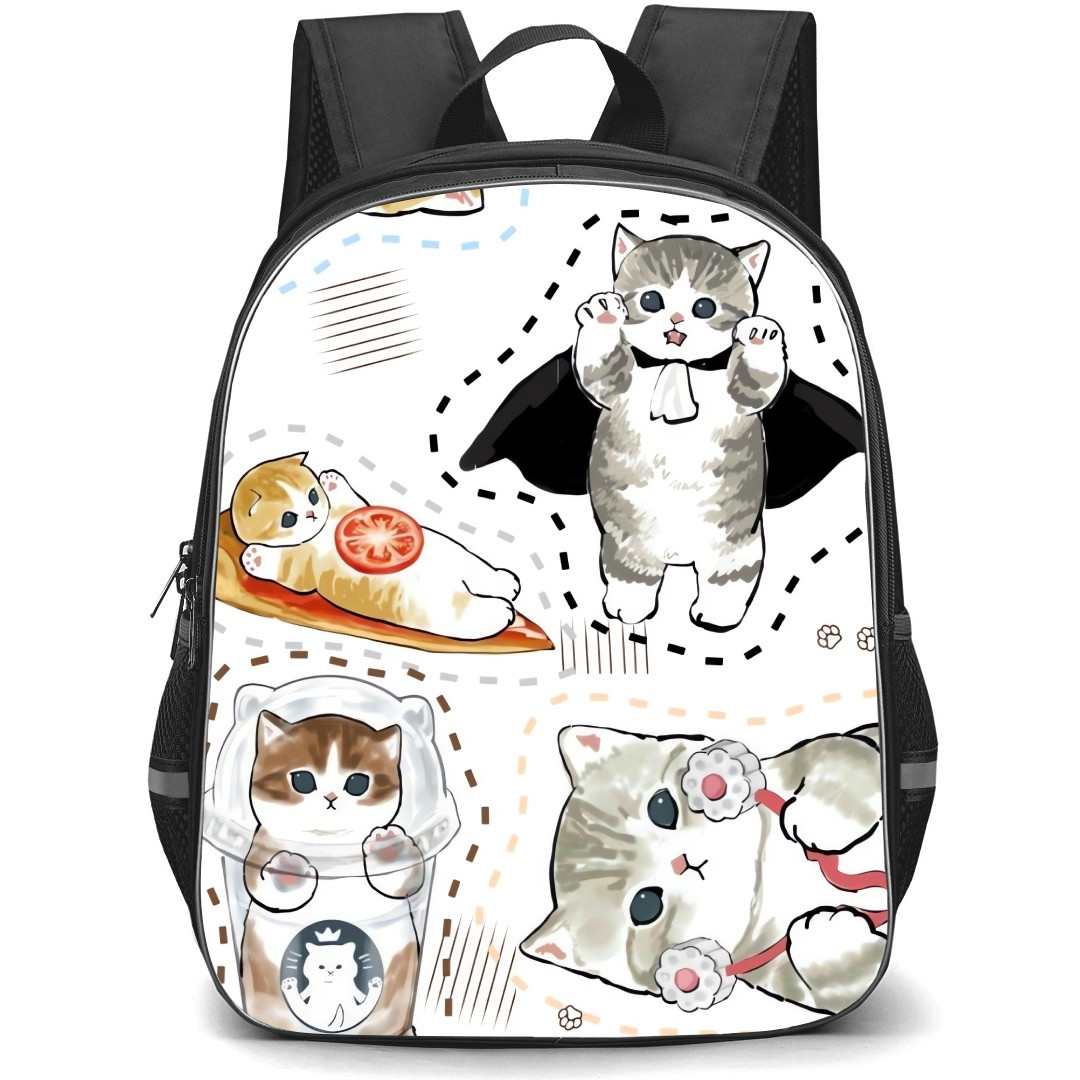 Mofusand School Backpack StudentPack - Characters Collage Line Pattern Art Background