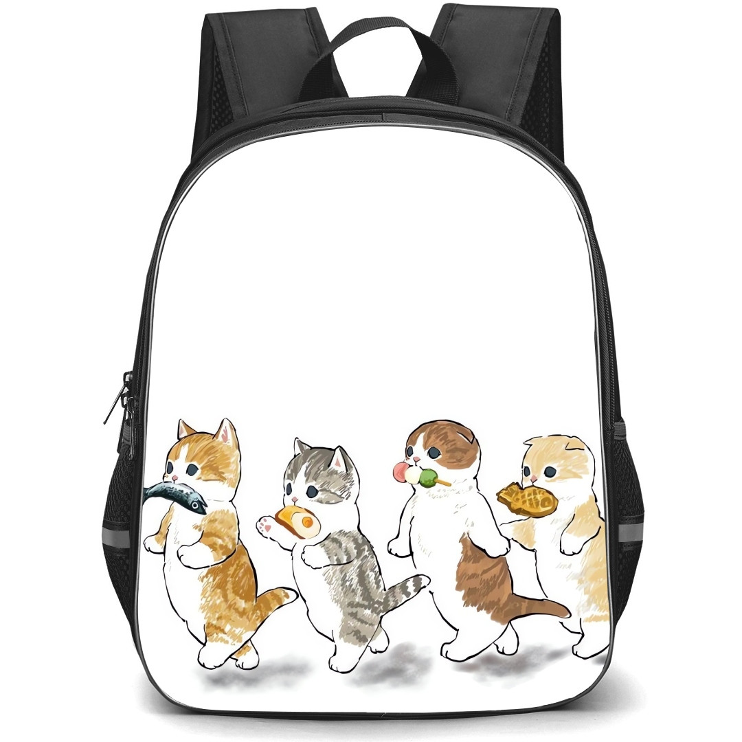 Mofusand School Backpack StudentPack - Characters Eating Illustration
